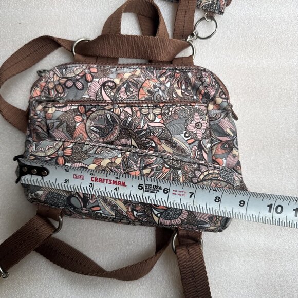 Sakroots Womens Convertible Mini Backpack Sling Bag With ID Wristlet Repreve Fab - Picture 13 of 14